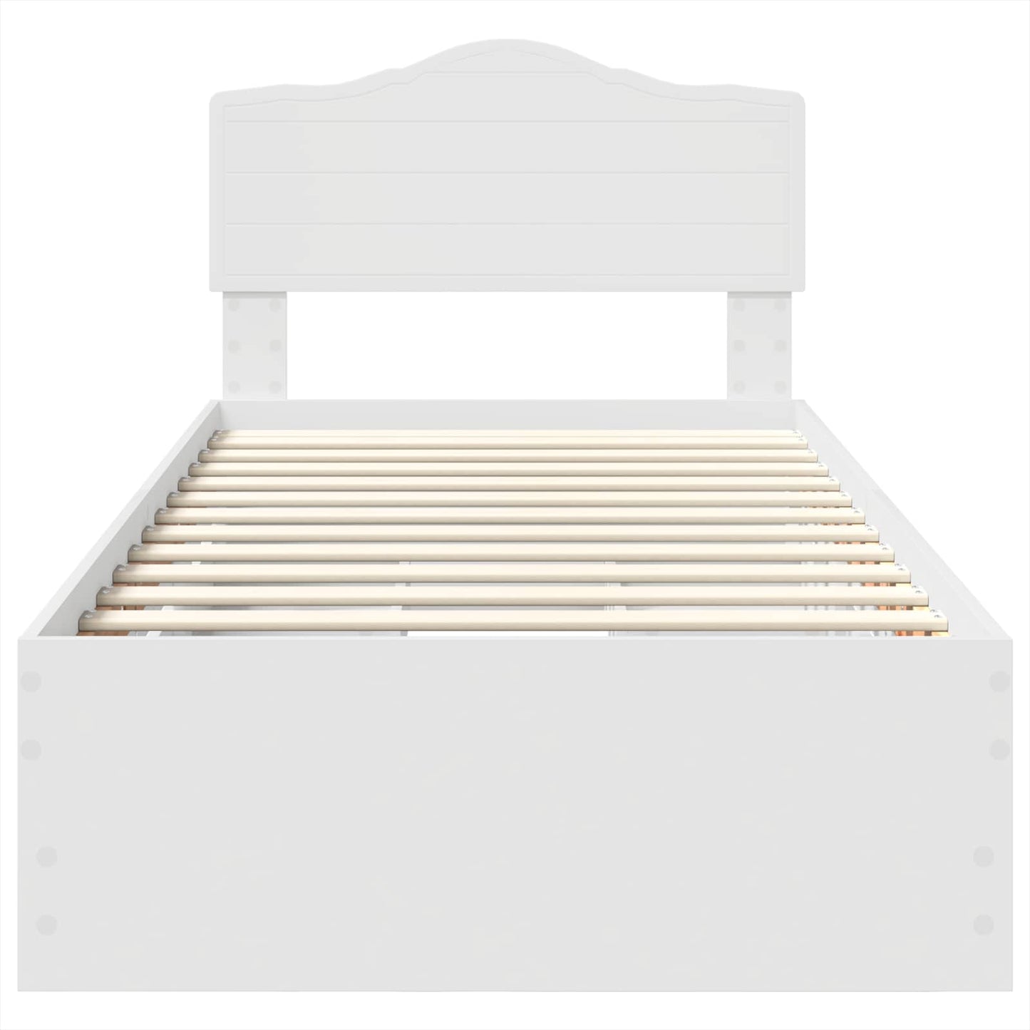 Struttura del letto Bianco 90 x 200 cm Legno Ingegnerizzato