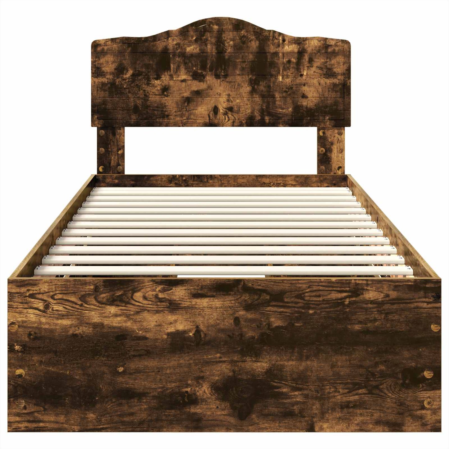 Struttura del letto con cassetto Rovere fumé 75 x 190 cm