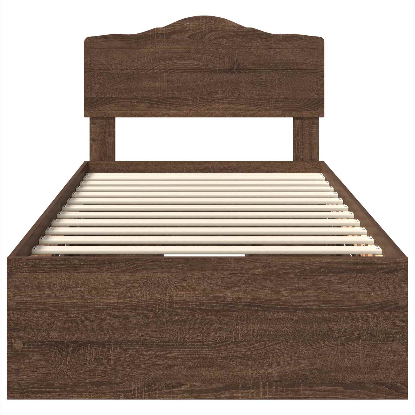 Struttura del letto con cassetto Rovere Marrone 75 x 190 cm