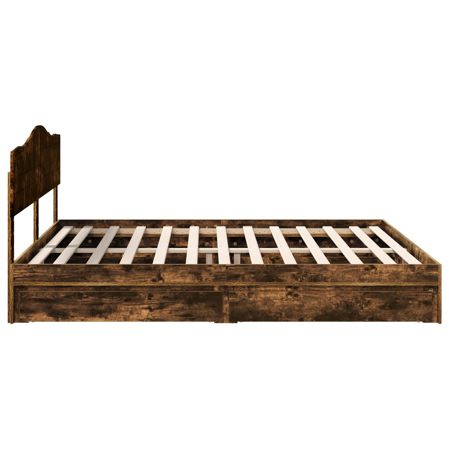 Letto con Contenitore con testiera Rovere fumé 180 x 200 cm | homemem39