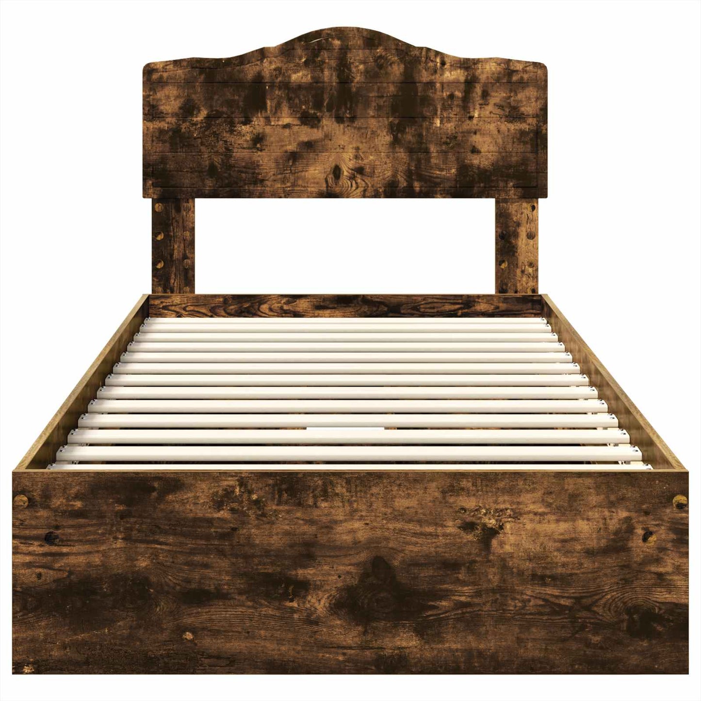 Letto con Contenitore con testiera Rovere fumé 100 x 200 cm | homemem39