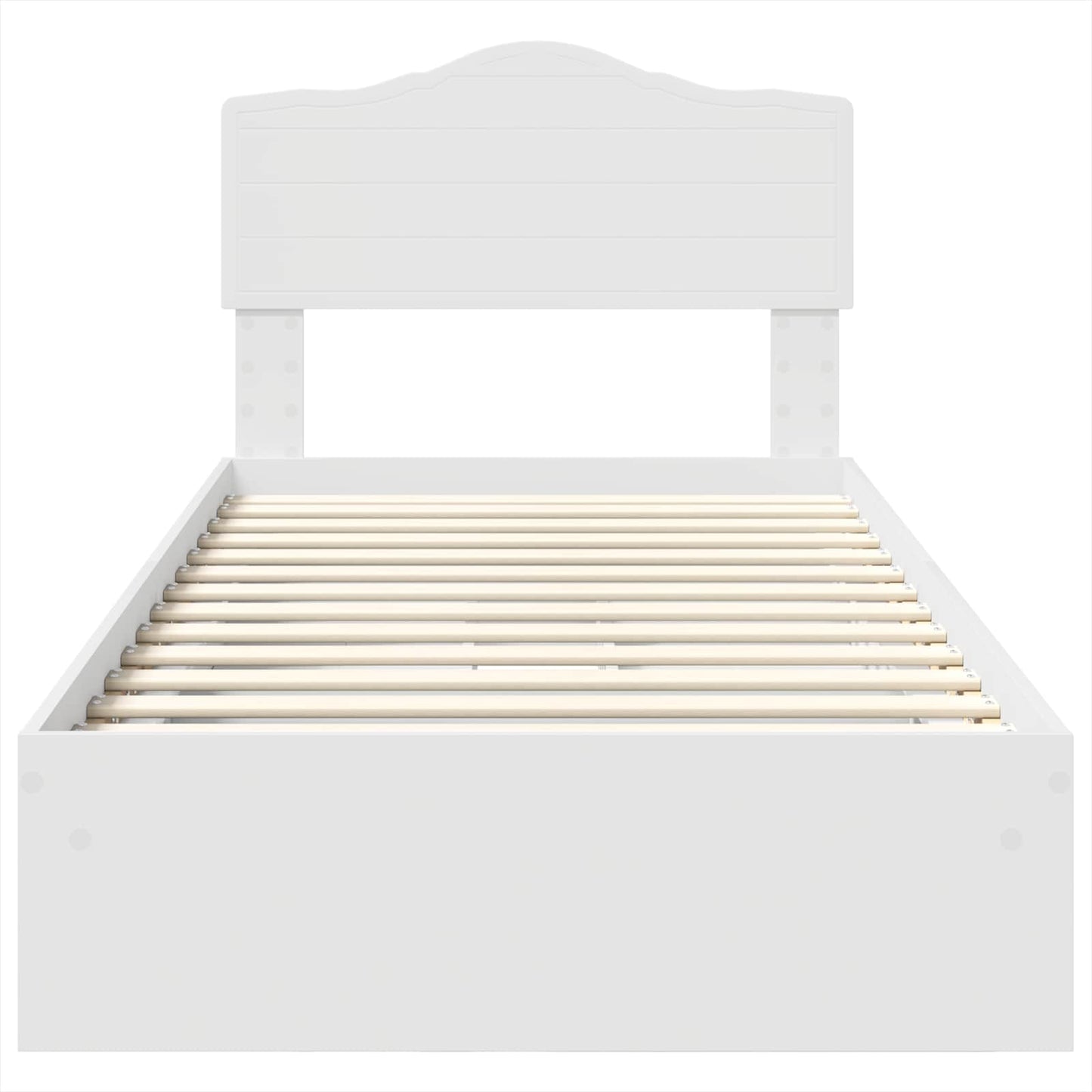 Letto con Contenitore Bianco 90 x 200 cm Legno multistrato | homemem39