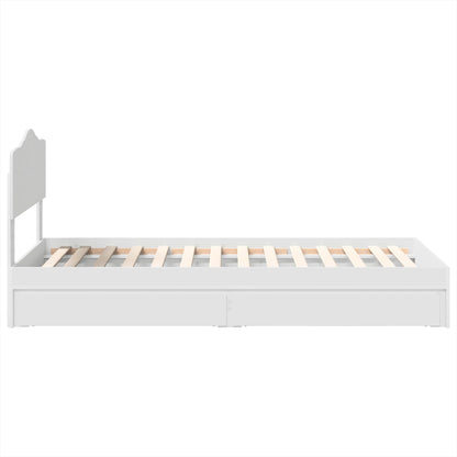 Letto con Contenitore Bianco 90 x 200 cm Legno multistrato | homemem39