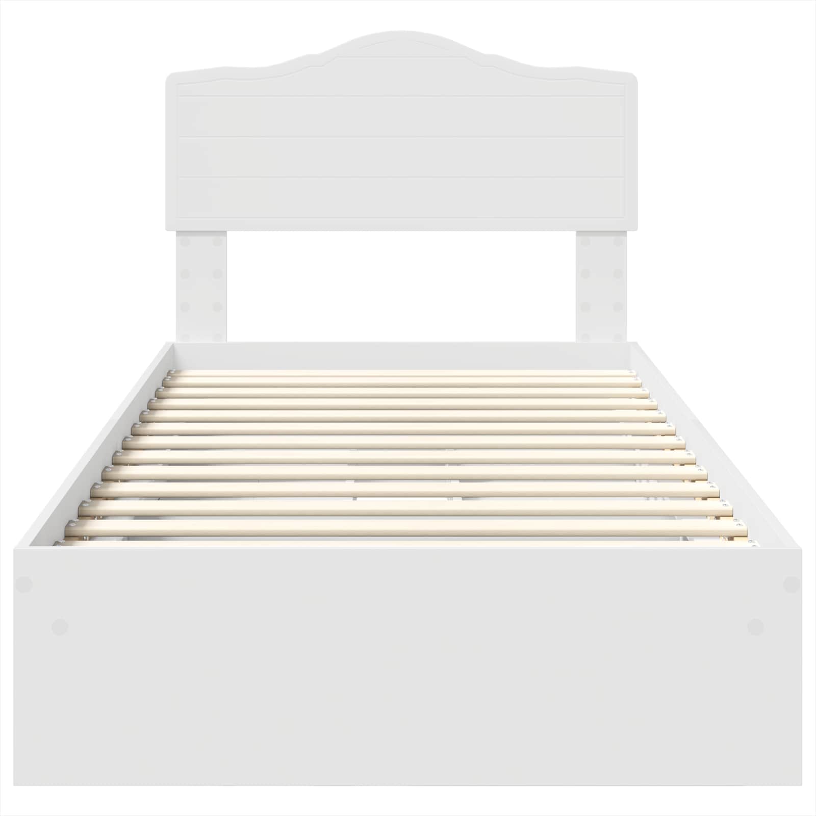 Letto con Contenitore Bianco 70 x 190 cm Legno multistrato | homemem39