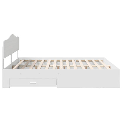 Struttura del letto Bianco 180 x 200 cm Legno multistrato | homemem39