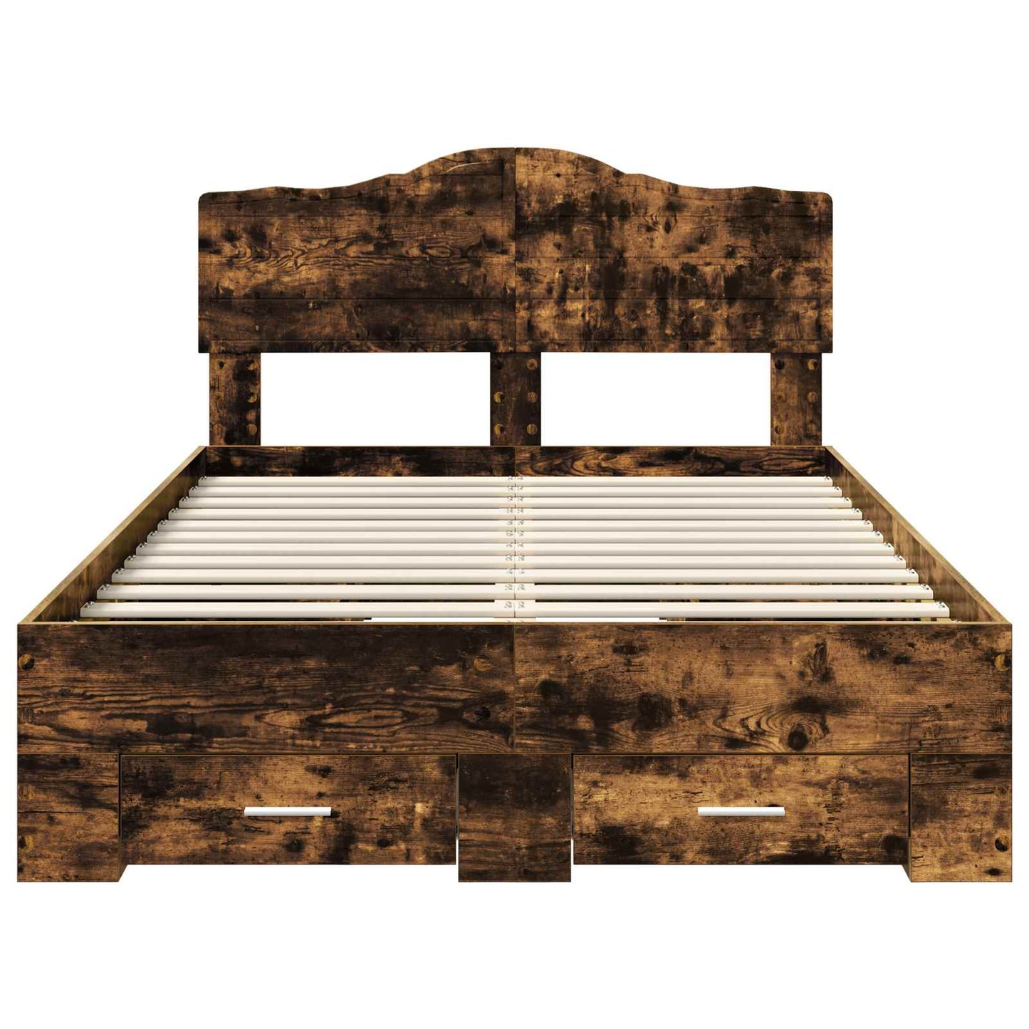 Struttura del letto Rovere fumé 120 x 200 cm Legno multistrato | homemem39