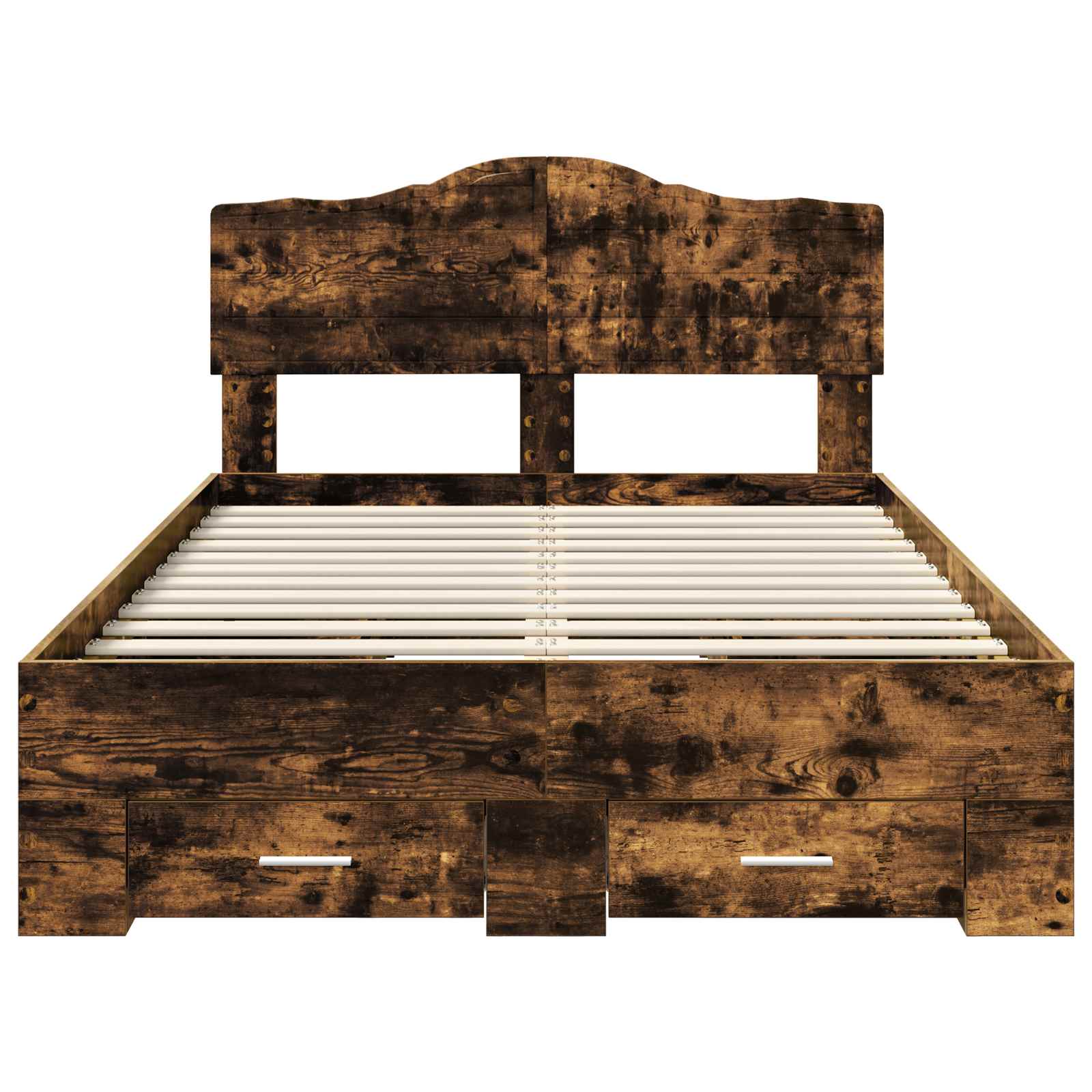 Struttura del letto Rovere fumé 120 x 200 cm Legno multistrato | homemem39