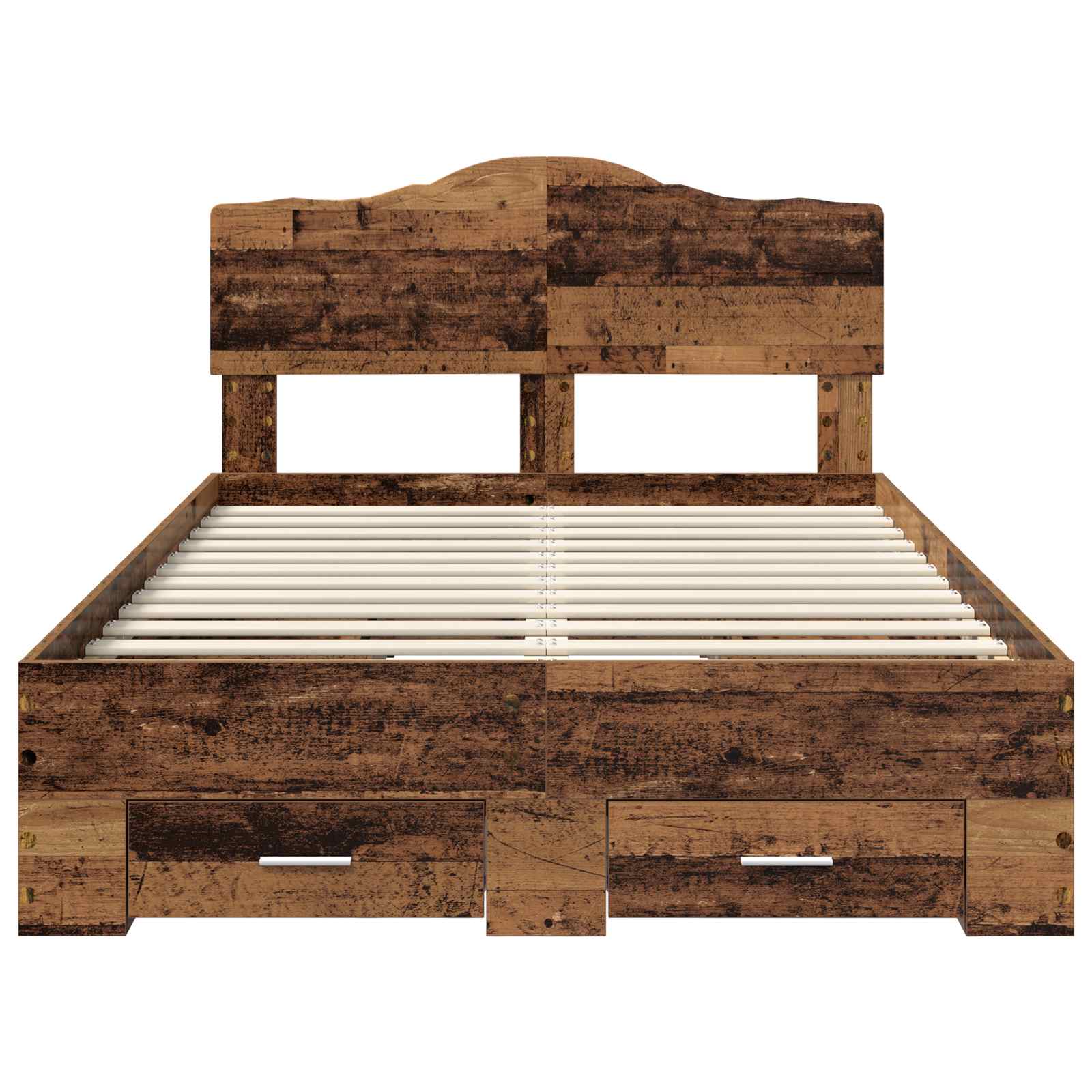 Struttura del letto con testiera Legno vecchio 120 x 190 cm | homemem39