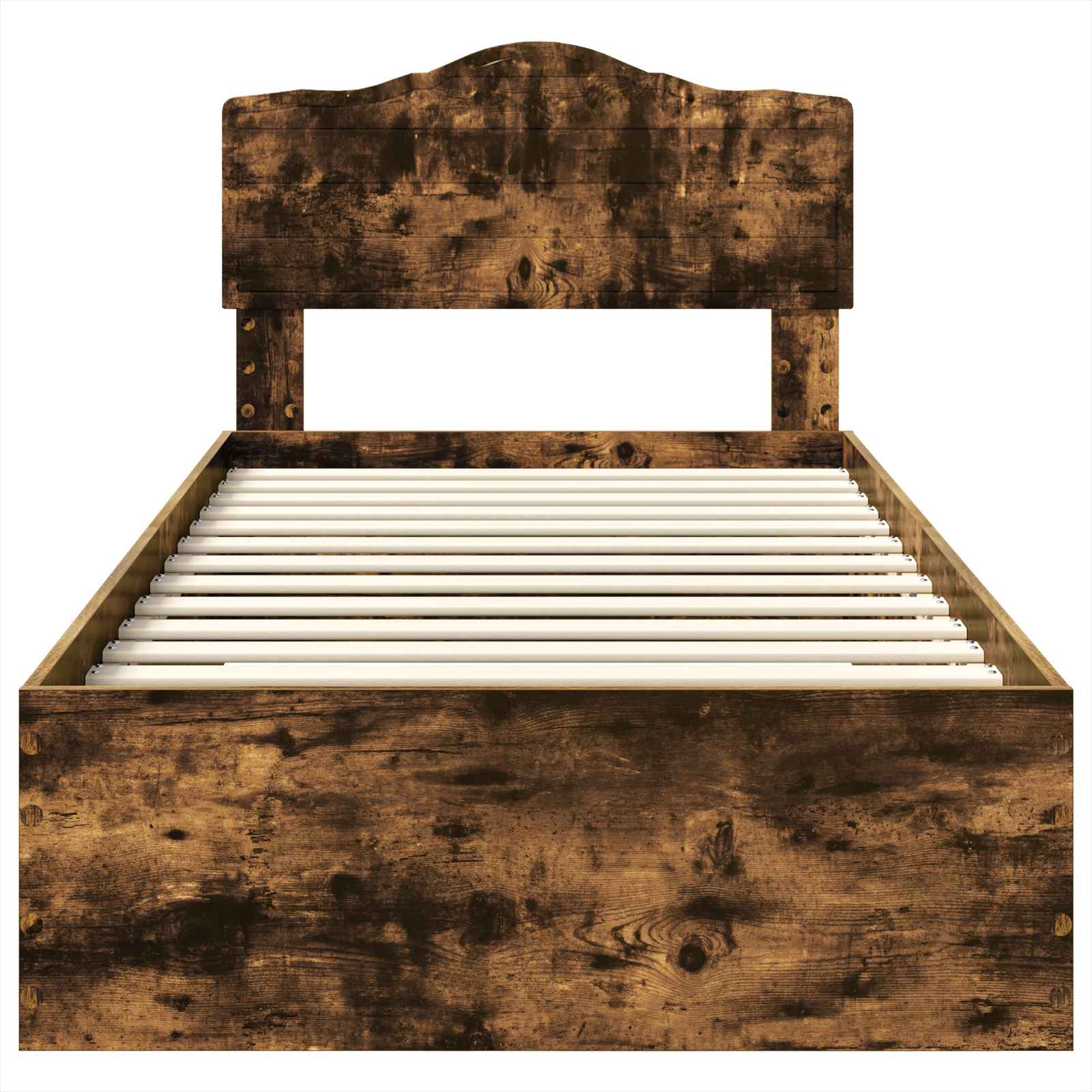 Struttura del letto Rovere fumé 100 x 200 cm Legno multistrato | homemem39