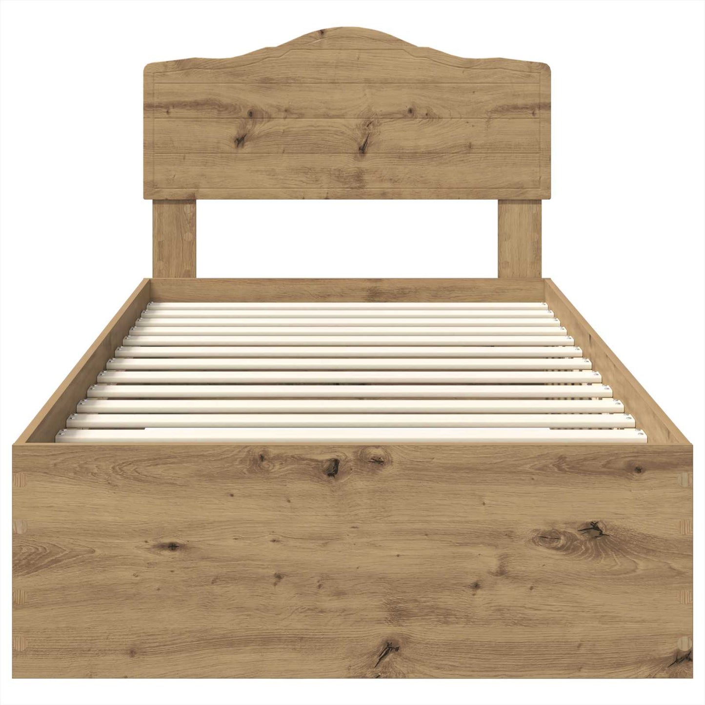 Struttura del letto Rovere artigianale 100 x 200 cm | homemem39