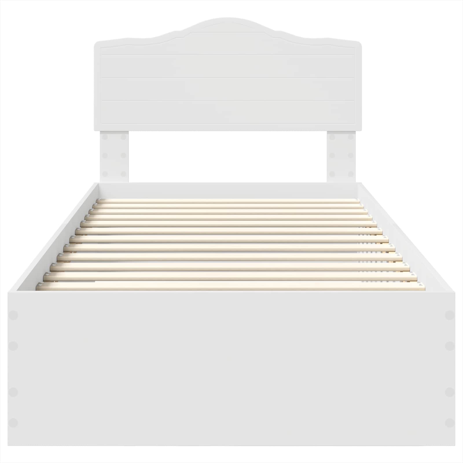 Struttura del letto Bianco 90 x 190 cm Legno multistrato | homemem39