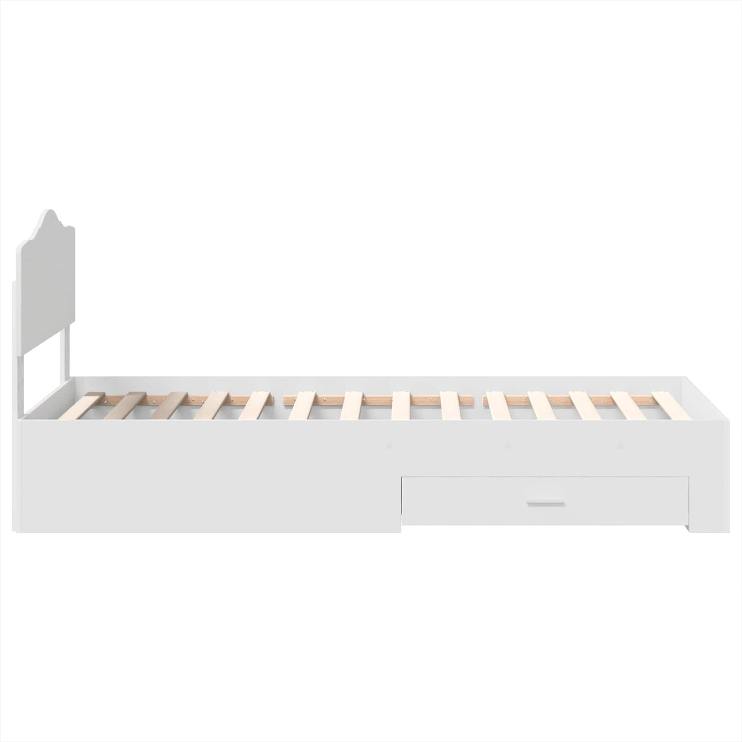 Struttura del letto Bianco 90 x 190 cm Legno multistrato | homemem39