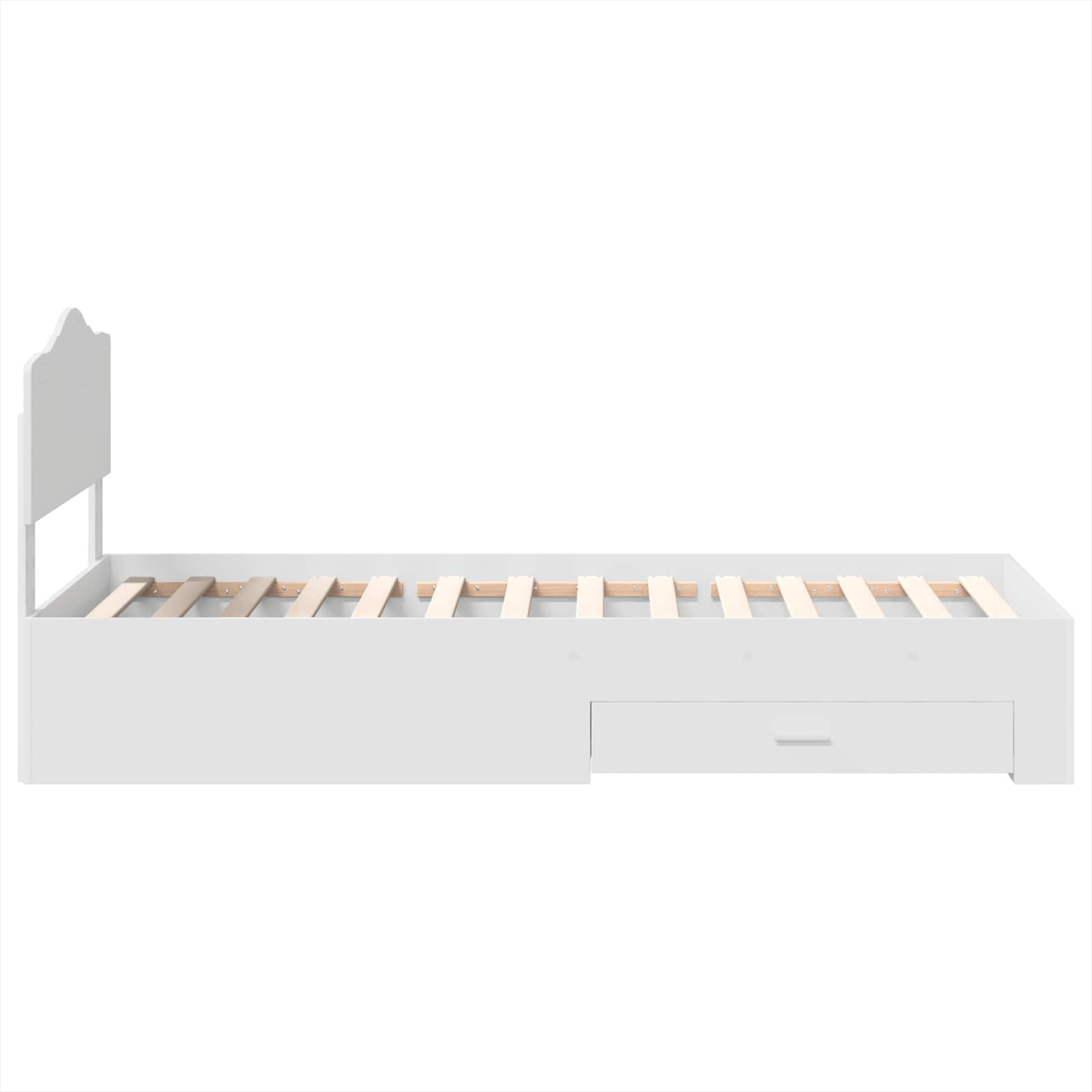 Struttura del letto Bianco 90 x 190 cm Legno multistrato | homemem39