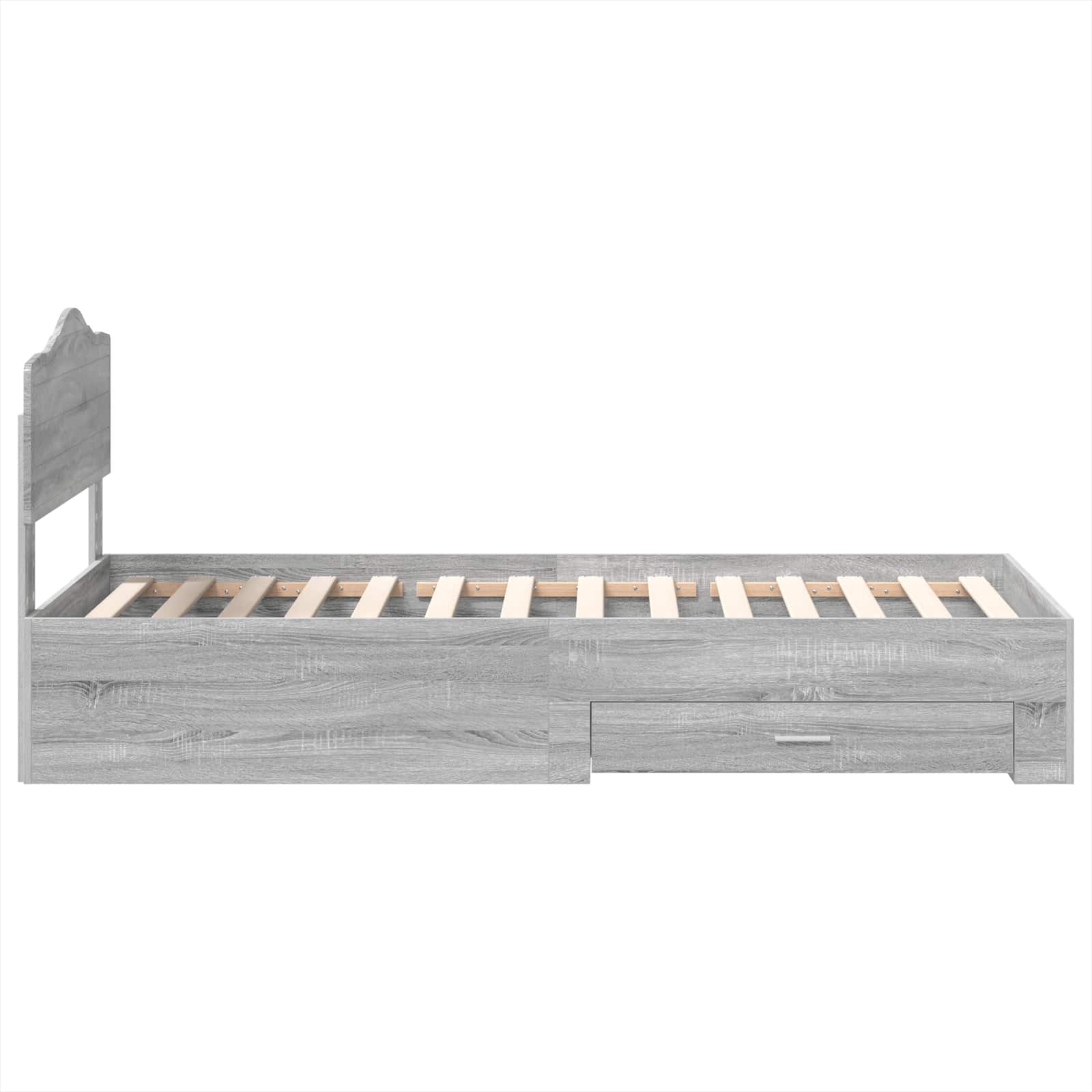 Struttura del letto Grigio Sonoma 90 x 190 cm Legno multistrato | homemem39