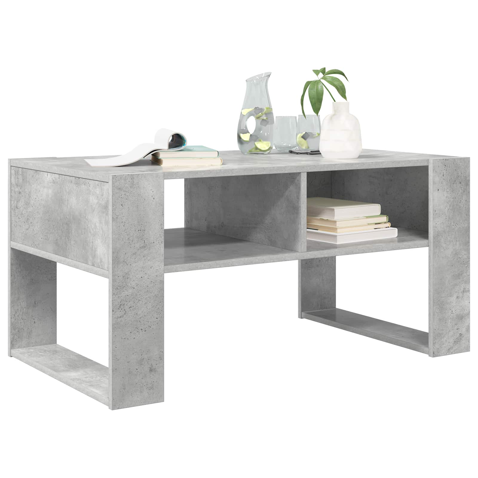 Tavolino da salotto Grigio cemento 92 x 53 x 45 cm | homemem39