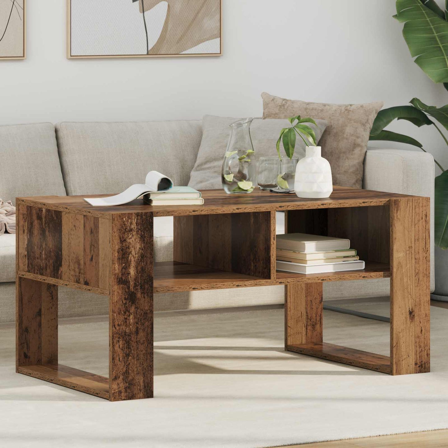 Tavolino da salotto Legno vecchio 92 x 53 x 45 cm | homemem39
