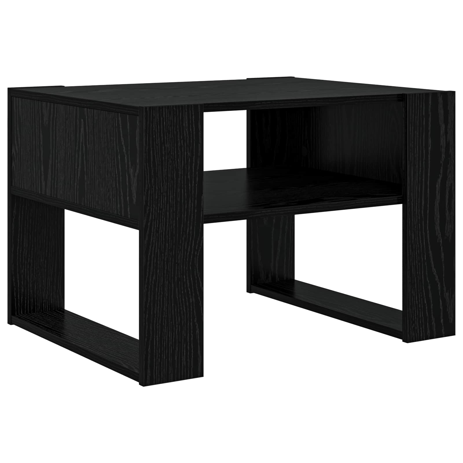 Tavolino da salotto Rovere Nero 66 x 53 x 45 cm | homemem39