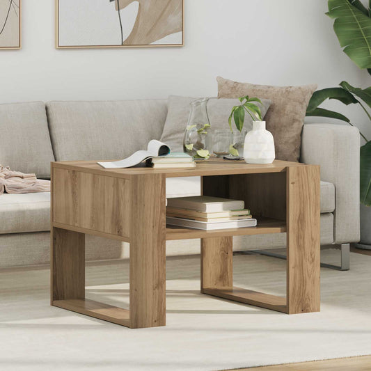 Tavolino da salotto Rovere artigianale 66 x 53 x 45 cm | homemem39