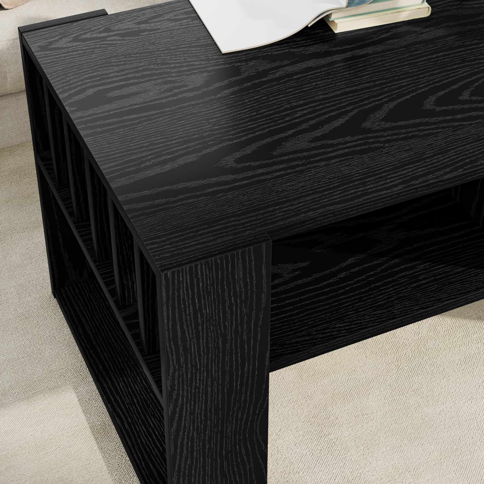 Tavolino da salotto Rovere Nero 92 x 49,5 x 45 cm | homemem39
