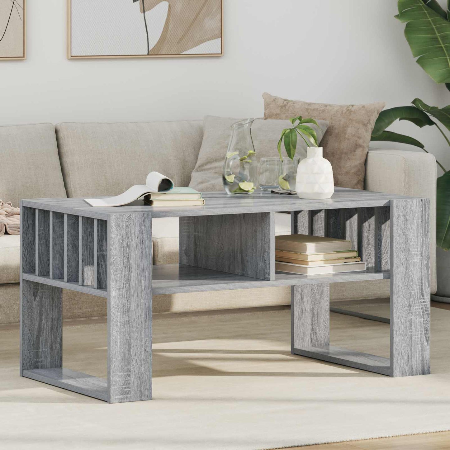 Tavolino da salotto Grigio Sonoma 92 x 49,5 x 45 cm | homemem39