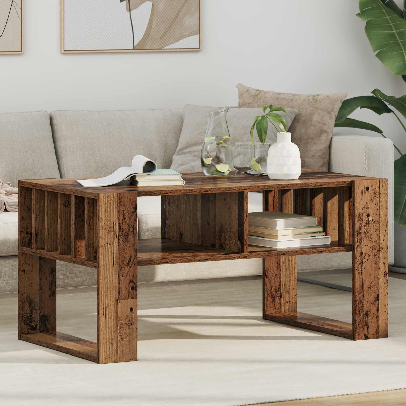 Tavolino da salotto Legno vecchio 92 x 49,5 x 45 cm | homemem39