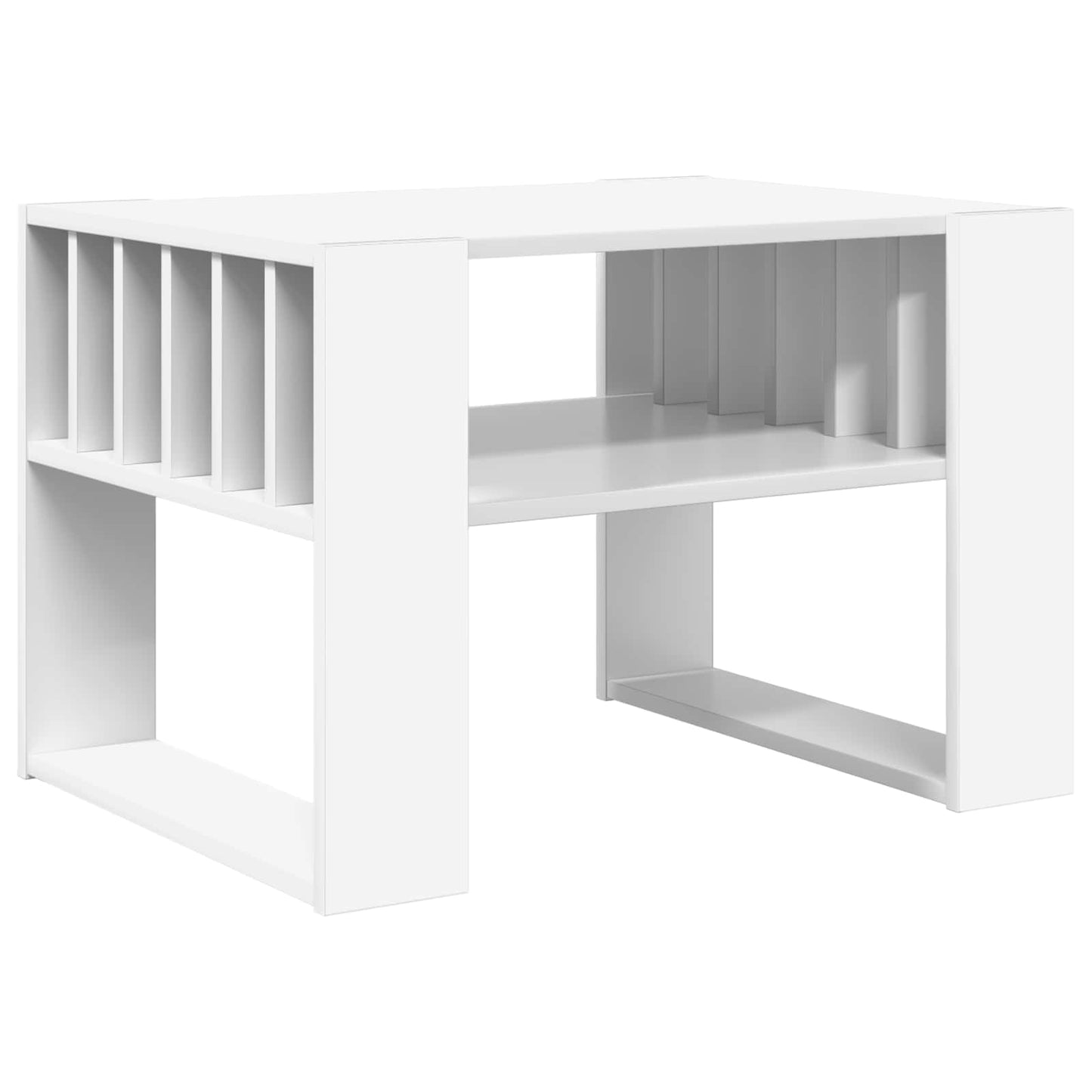 Tavolino da salotto Bianco 66 x 49,5 x 45 cm Legno multistrato | homemem39