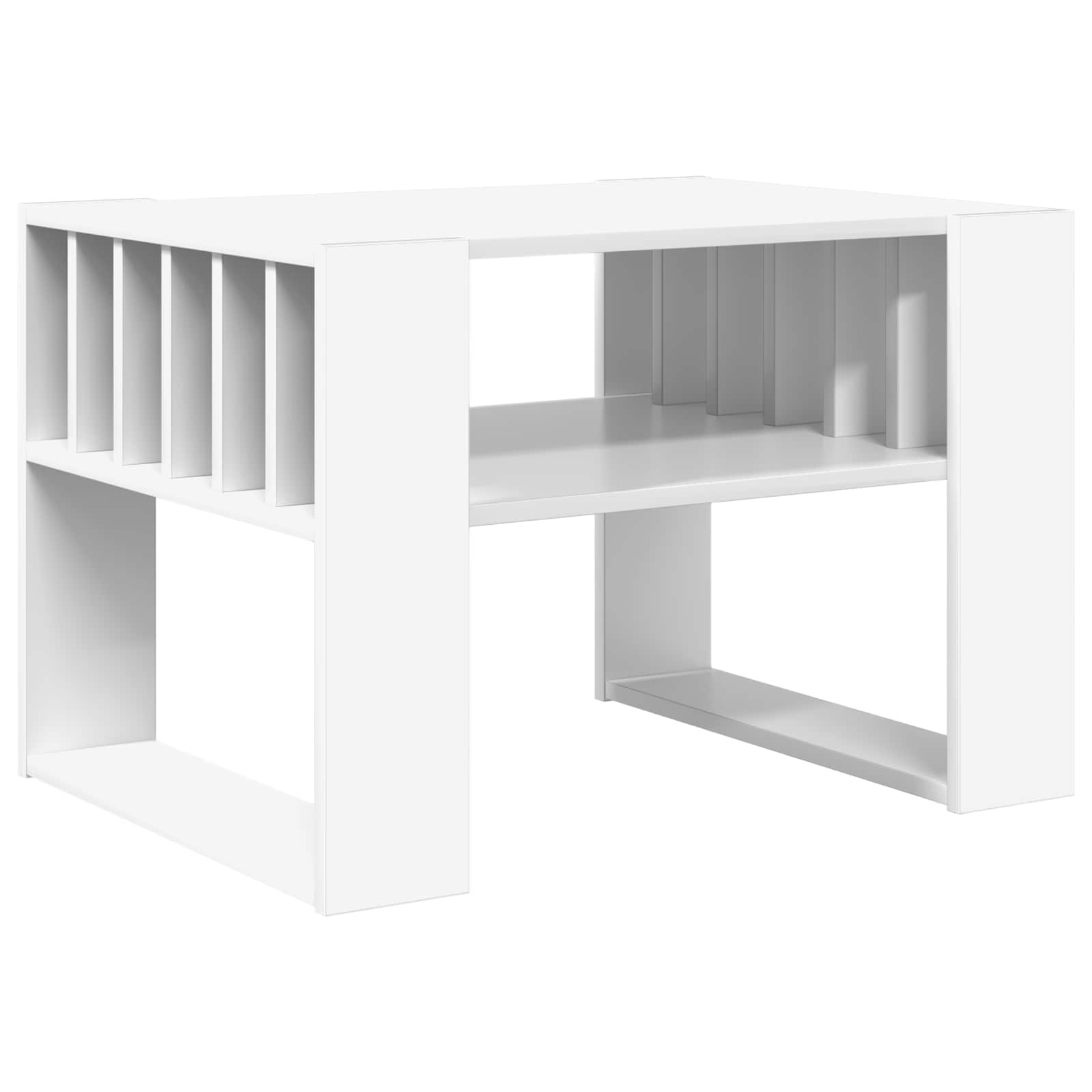 Tavolino da salotto Bianco 66 x 49,5 x 45 cm Legno multistrato | homemem39