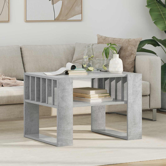 Tavolino da salotto Grigio cemento 66 x 49,5 x 45 cm | homemem39