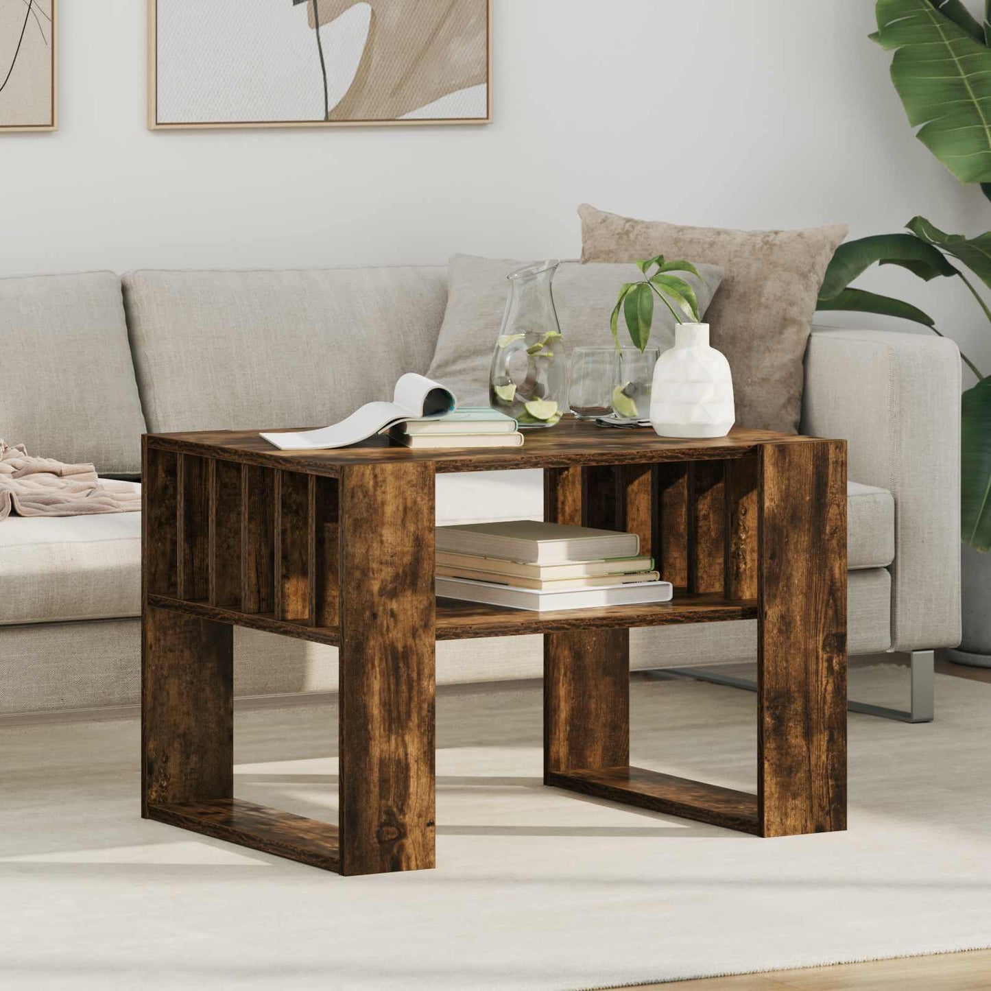 Tavolino da salotto Rovere fumé 66 x 49,5 x 45 cm | homemem39