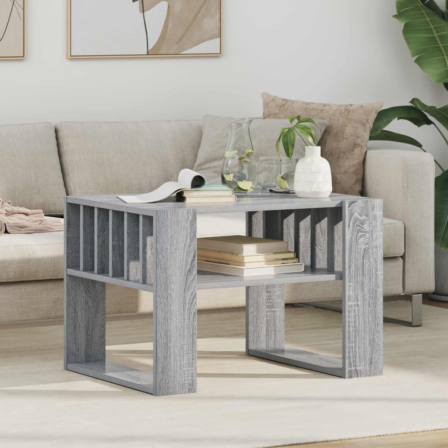 Tavolino da salotto Grigio Sonoma 66 x 49,5 x 45 cm | homemem39