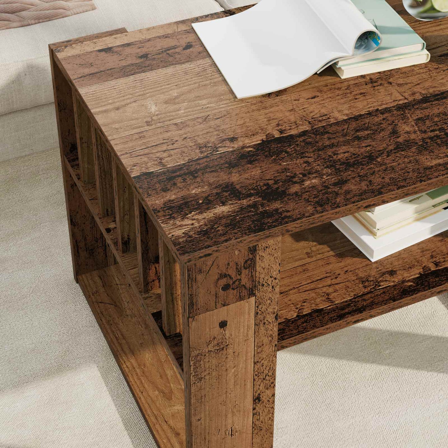 Tavolino da salotto Legno vecchio 66 x 49,5 x 45 cm | homemem39