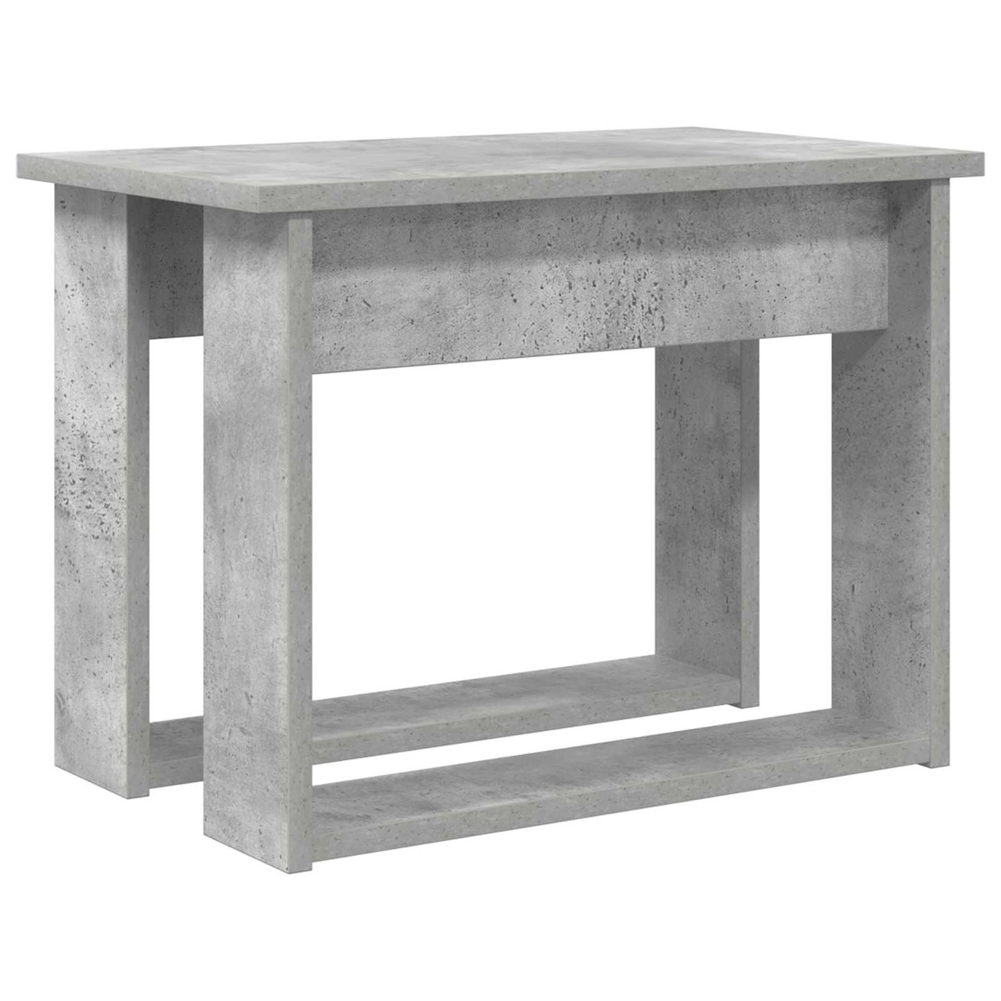 Set di Tavolini da Caffè 2 pcs Grigio cemento Legno multistrato | homemem39