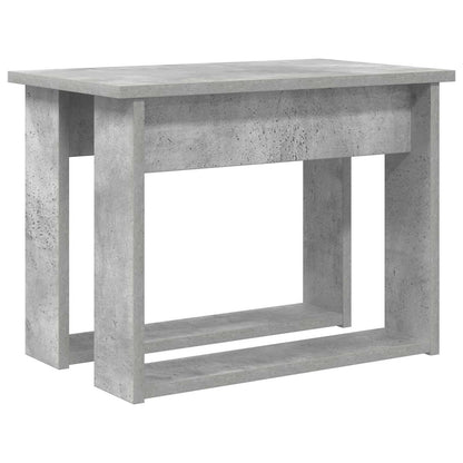 Set di Tavolini da Caffè 2 pcs Grigio cemento Legno multistrato | homemem39