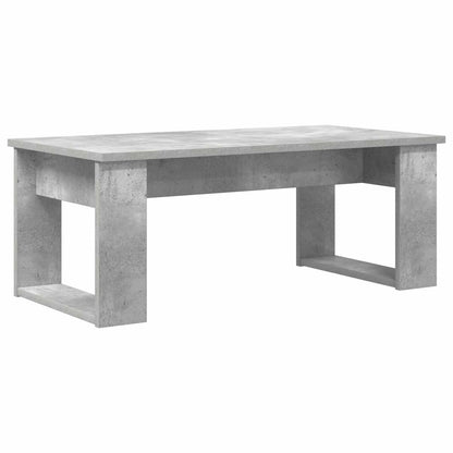 Set di Tavolini da Caffè 2 pcs Grigio cemento Legno multistrato | homemem39