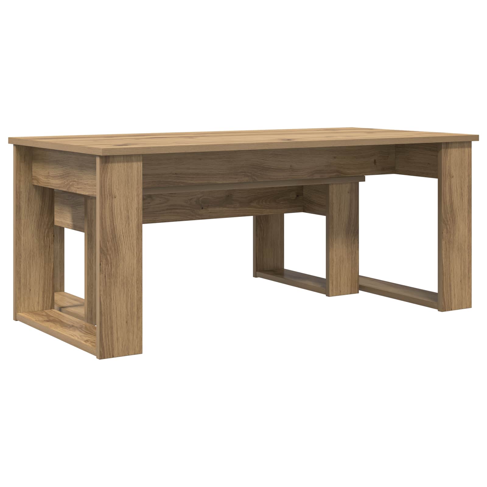 Set di Tavolini da Caffè 2 pcs Rovere artigianale | homemem39