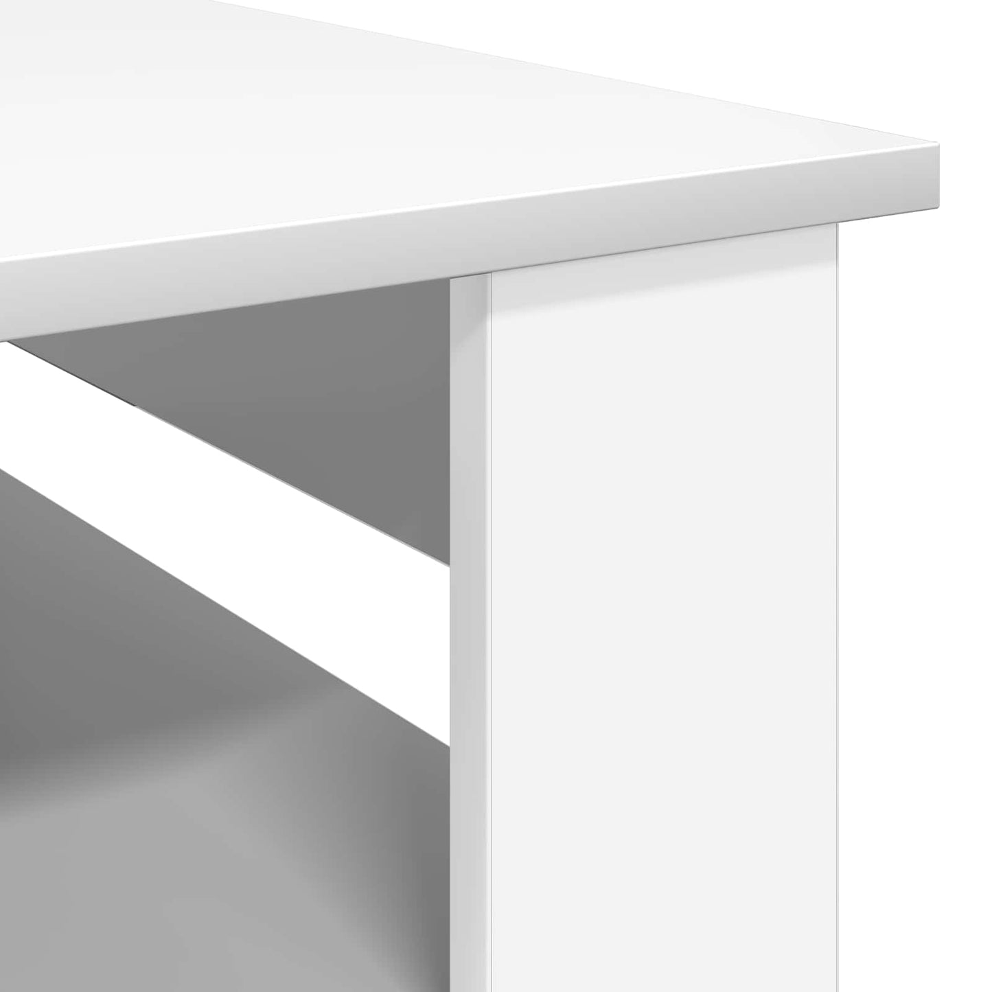 Tavolino da salotto Bianco 64 x 54 x 44 cm Legno multistrato | homemem39
