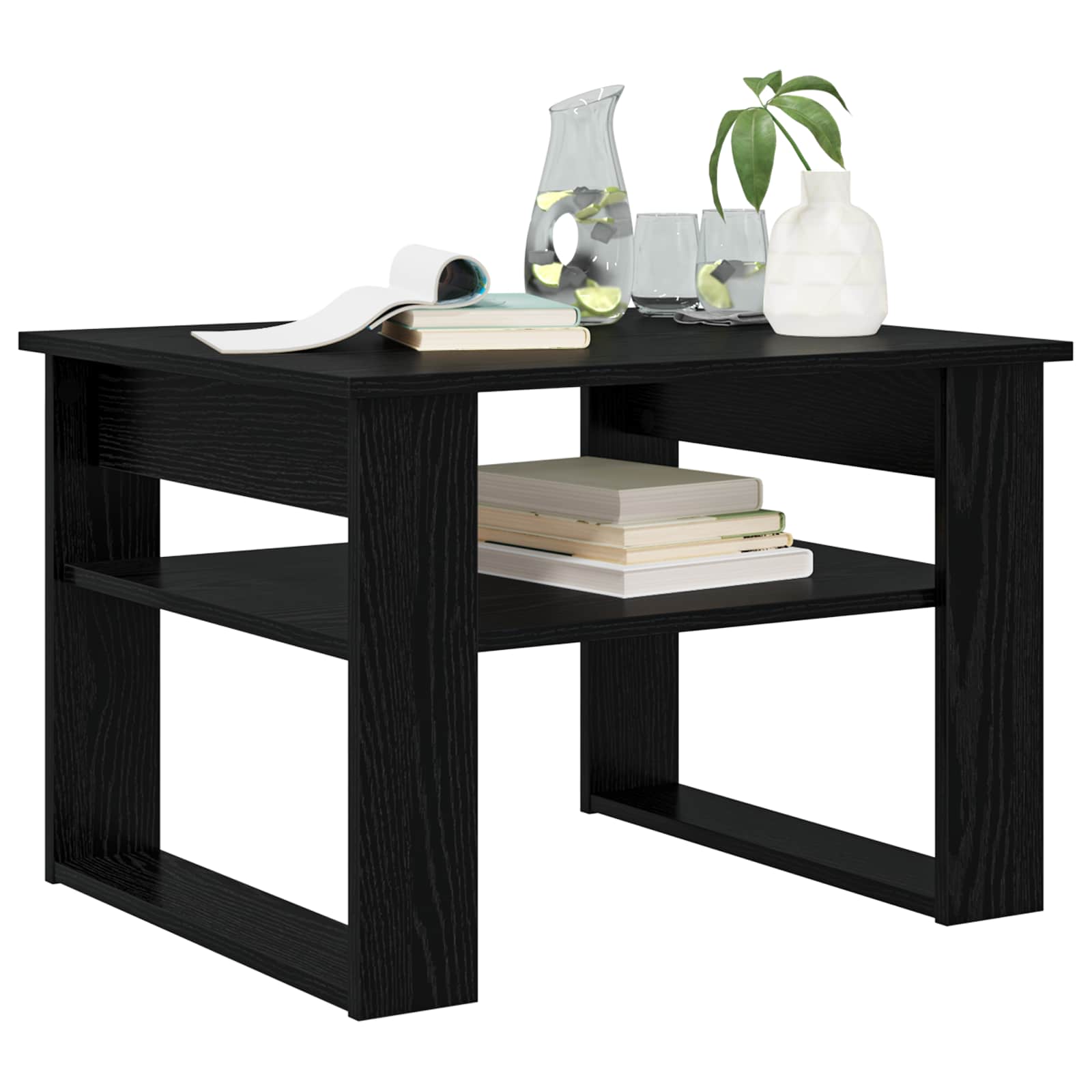 Tavolino da salotto Rovere Nero 64 x 54 x 44 cm | homemem39