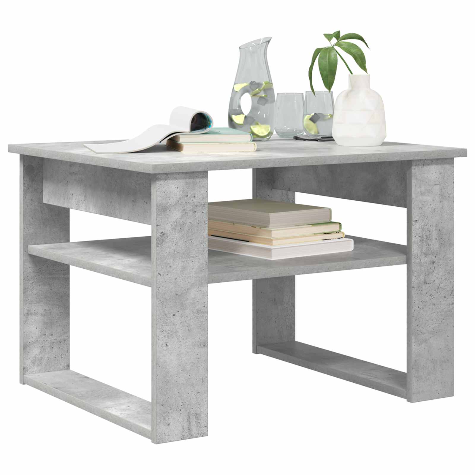 Tavolino da salotto Grigio cemento 64 x 54 x 44 cm | homemem39