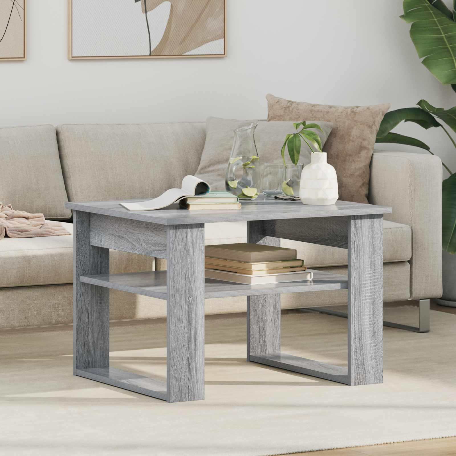 Tavolino da salotto Grigio Sonoma 64 x 54 x 44 cm | homemem39