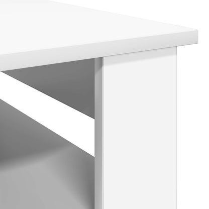 Tavolino da salotto Bianco 96 x 54 x 44 cm Legno multistrato | homemem39