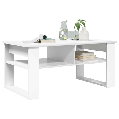 Tavolino da salotto Bianco 96 x 54 x 44 cm Legno multistrato | homemem39