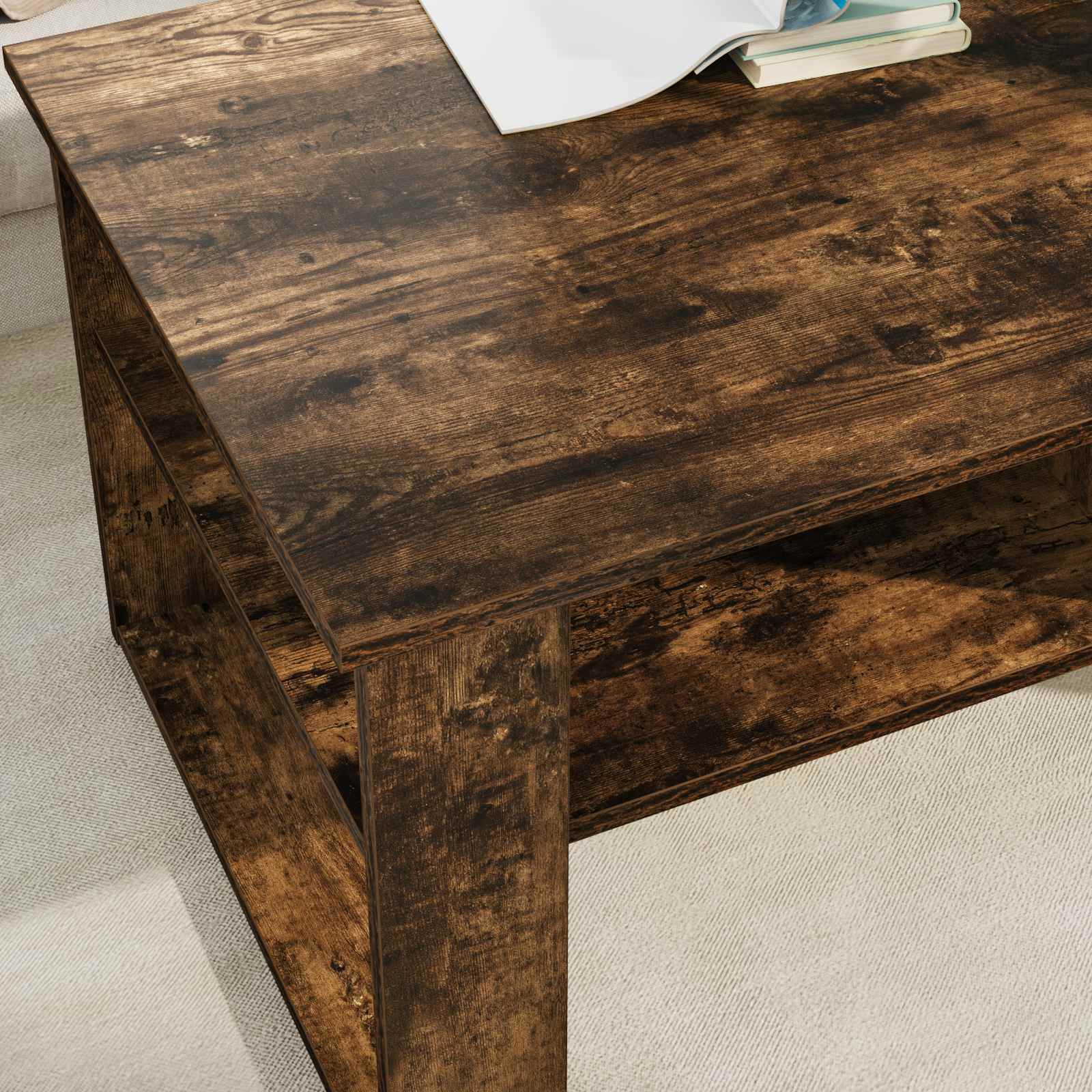 Tavolino da salotto Rovere fumé 96 x 54 x 44 cm | homemem39