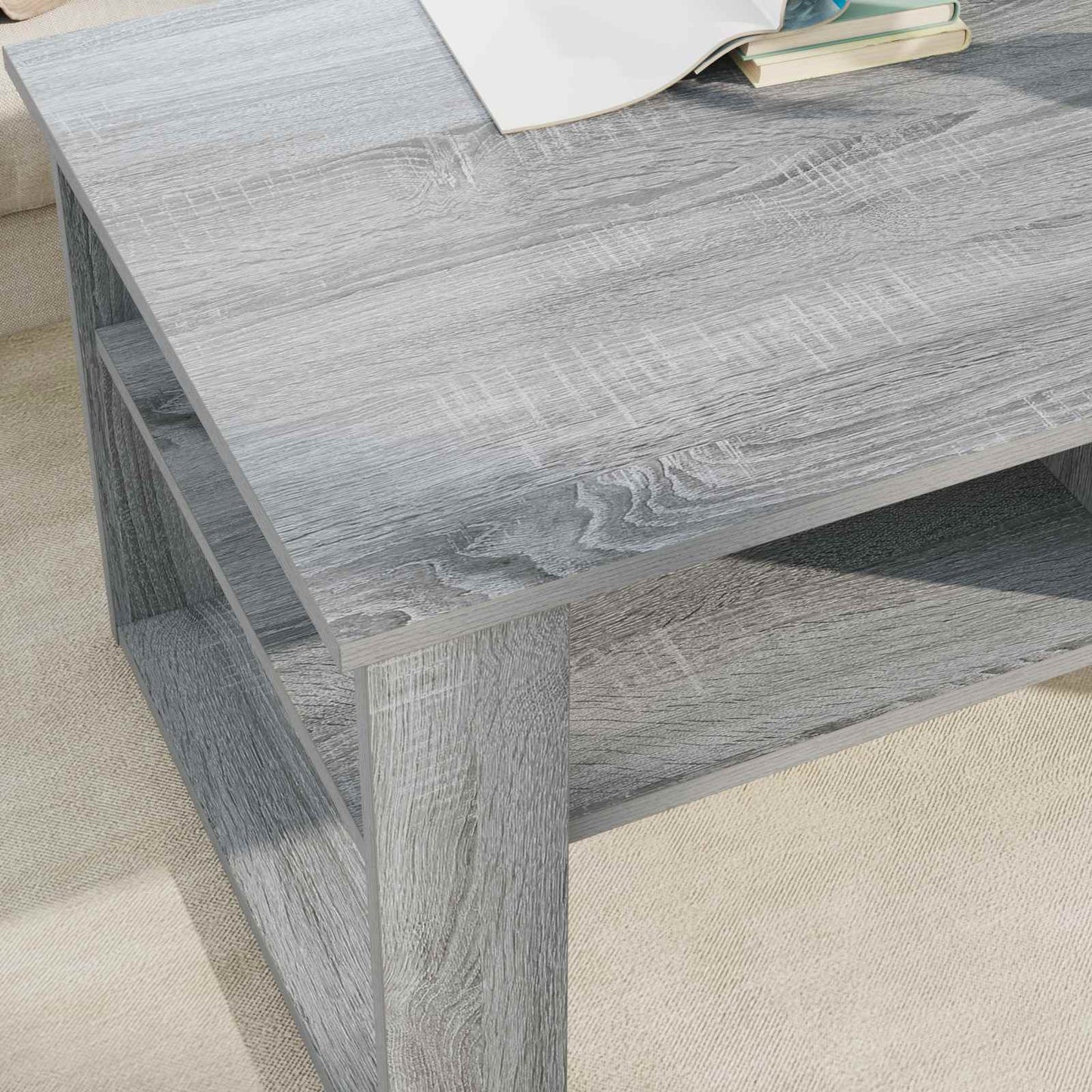 Tavolino da salotto Grigio Sonoma 96 x 54 x 44 cm | homemem39