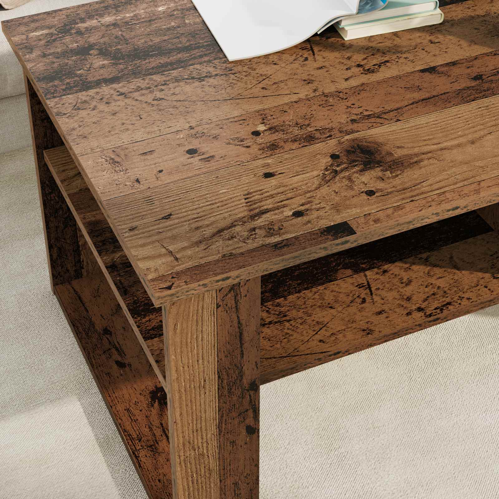 Tavolino da salotto Legno vecchio 96 x 54 x 44 cm | homemem39