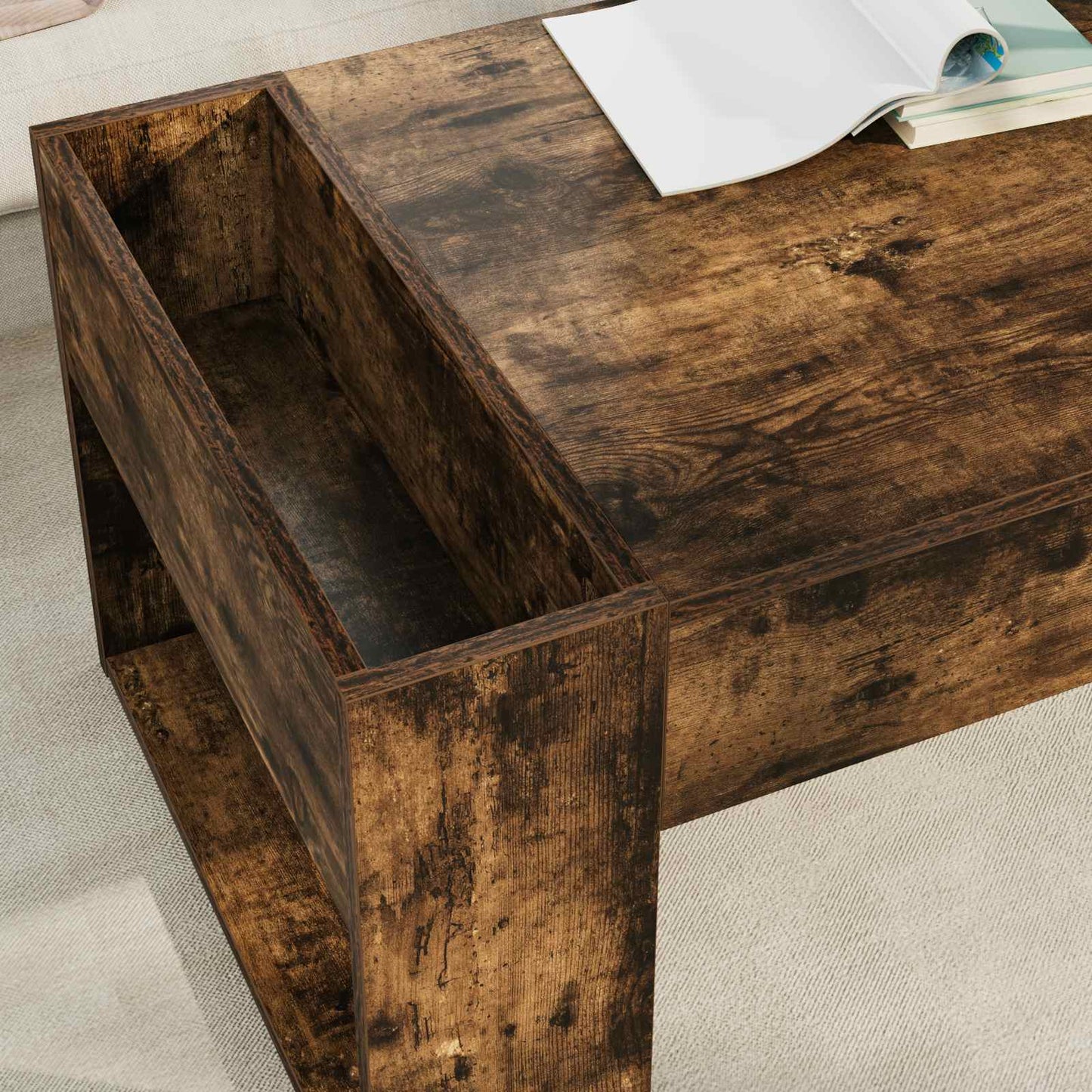 Tavolino da salotto Rovere fumé 110 x 50 x 41 cm | homemem39