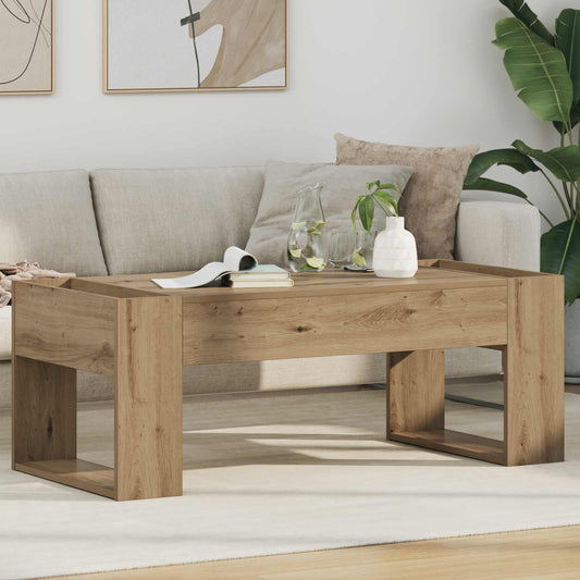 Tavolino da salotto Rovere artigianale 110 x 50 x 41 cm | homemem39