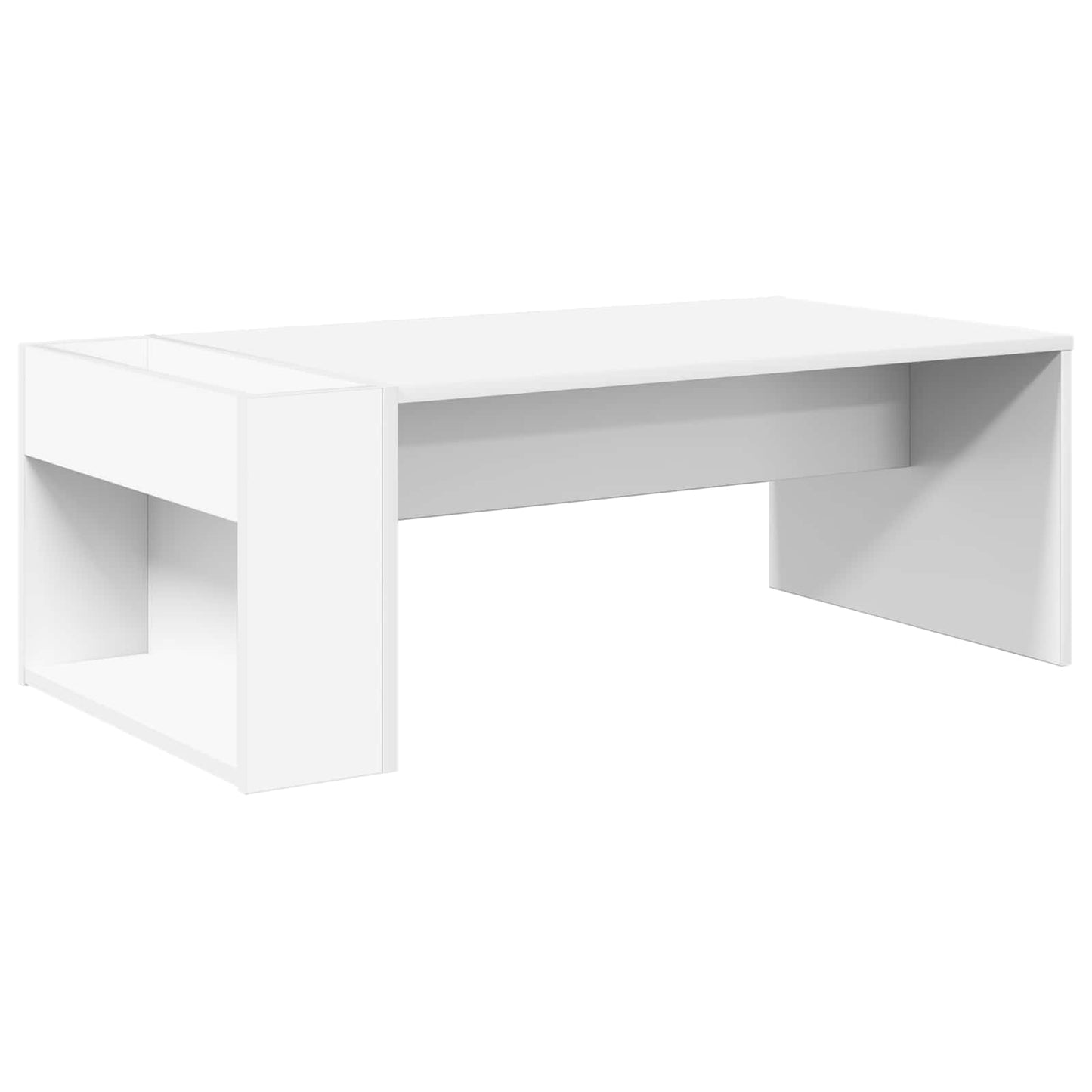 Tavolino da salotto Bianco 95 x 50 x 34 cm Legno multistrato | homemem39