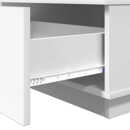 Tavolino da salotto Bianco 95 x 55 x 31 cm Legno multistrato | homemem39