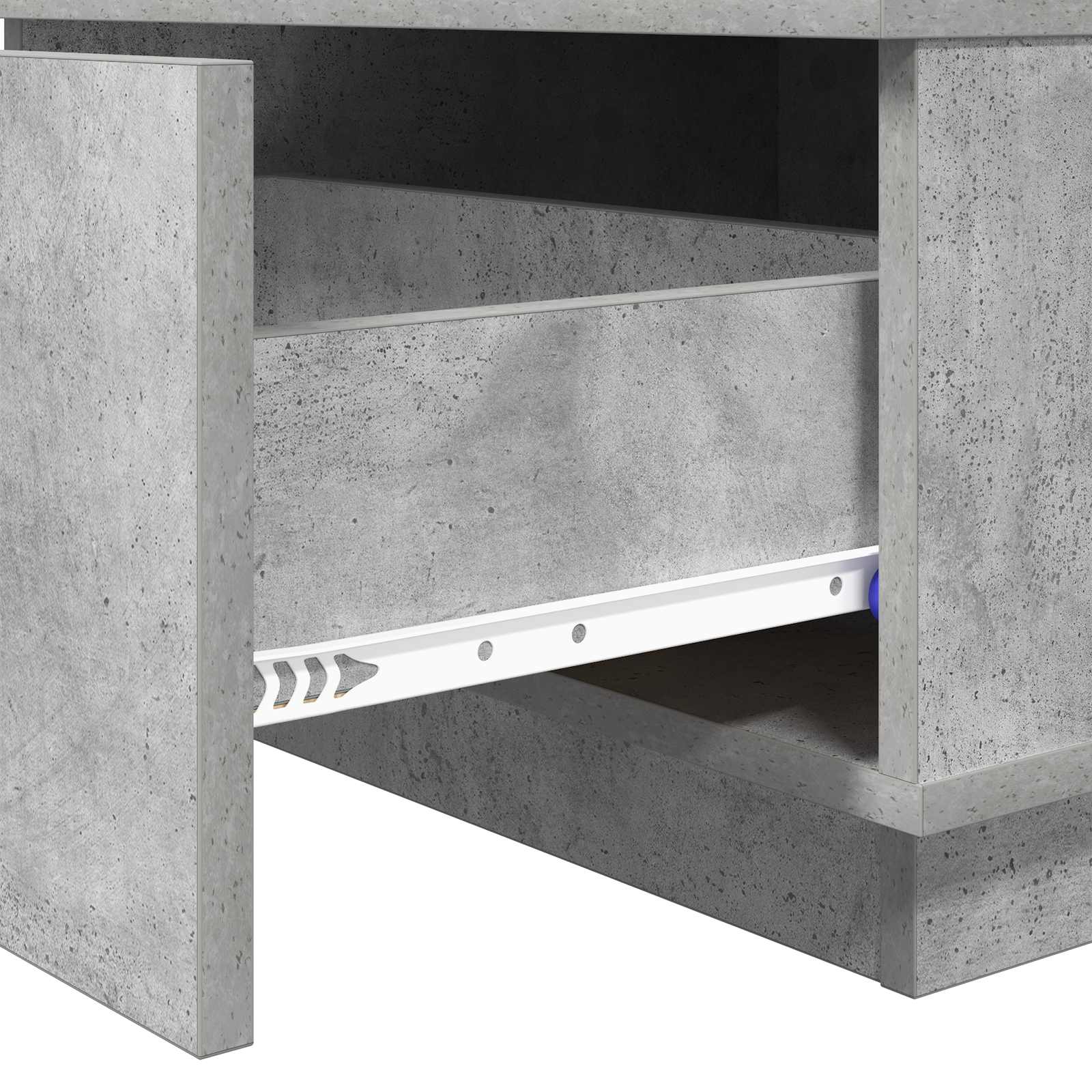 Tavolino da salotto con cassetto Grigio cemento 95 x 55 x 31 cm | homemem39