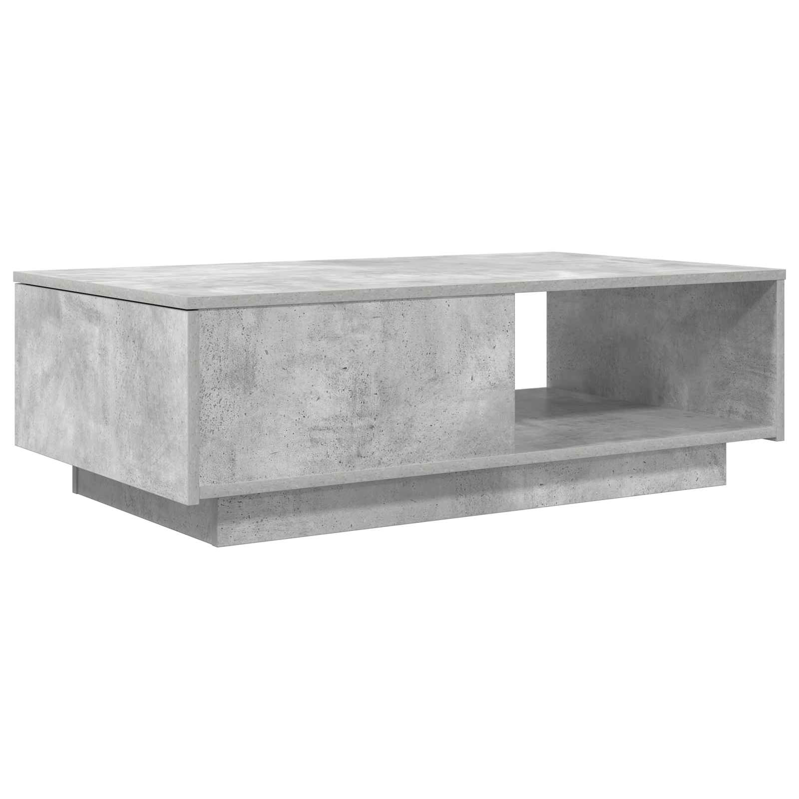 Tavolino da salotto con cassetto Grigio cemento 95 x 55 x 31 cm | homemem39